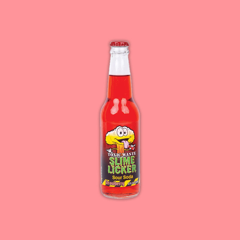 Toxic Waste Slime Licker Soda Strawberry 12oz (USA)
