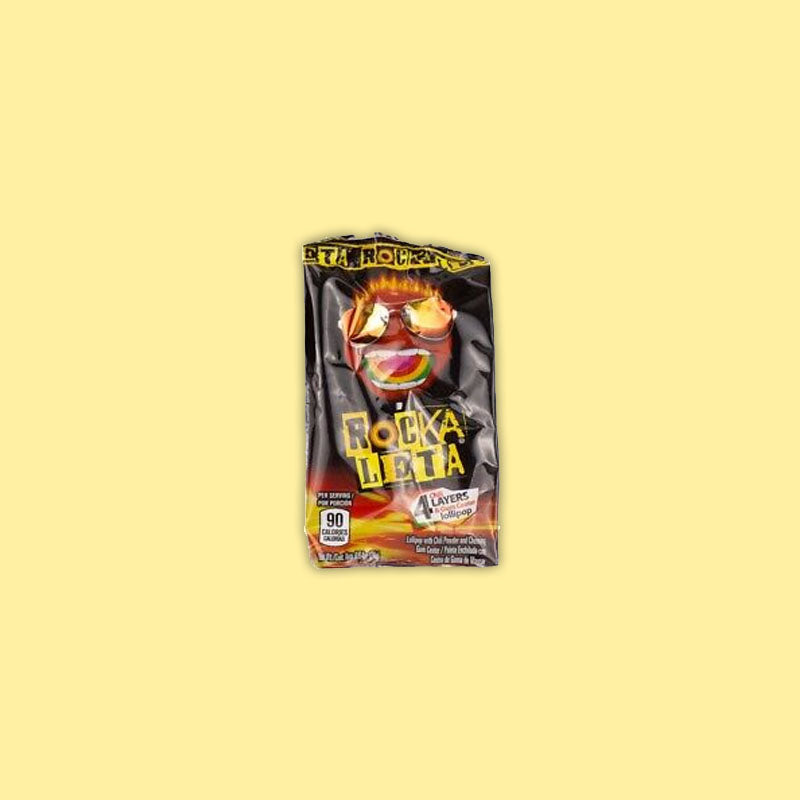 RockaLeta 4 Chilli Layers & Gum Center Lollipop (Mexico) SINGLE