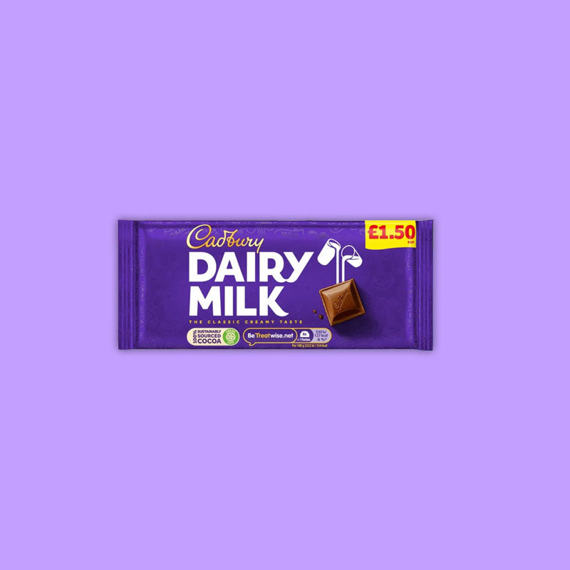 Cadbury Dairy Milk Chocolate Bar 95g (UK)