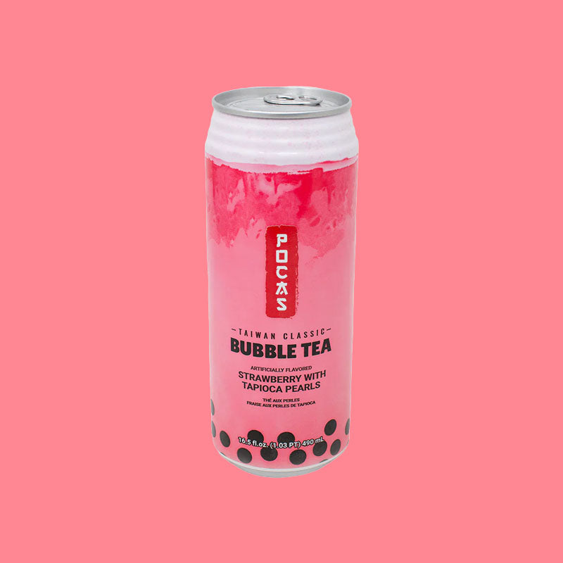 Pocus Bubble Tea Strawberry Swirl 320ml (Taiwan)