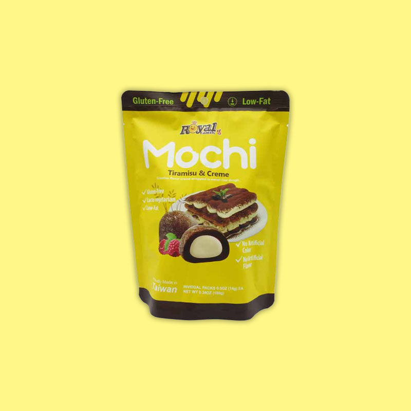 Royal Family Mochi Tiramisu & Creme 6.34oz (Taiwan)