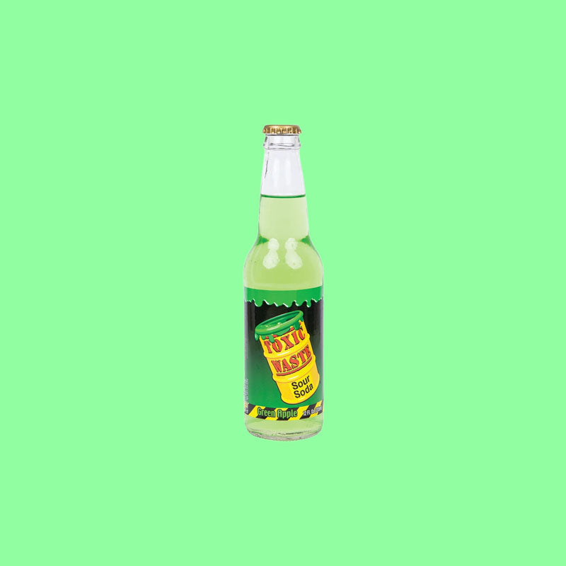 Toxic Waste Soda Green Apple 12oz (USA)