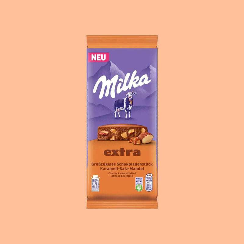 Milka Extra Chunky Salted Caramel Almond 190g (Germany)