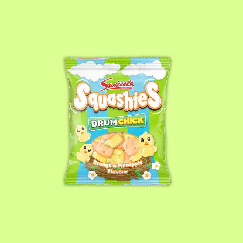 Swizzels Squashies Drum Chick Orange & Pineapple 120g (UK)