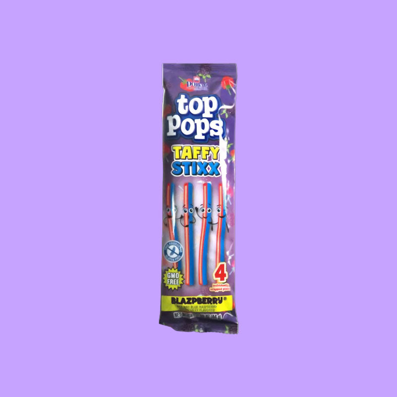 Top Pops Taffy Stixx Blazpberry 1.55oz (Canada)
