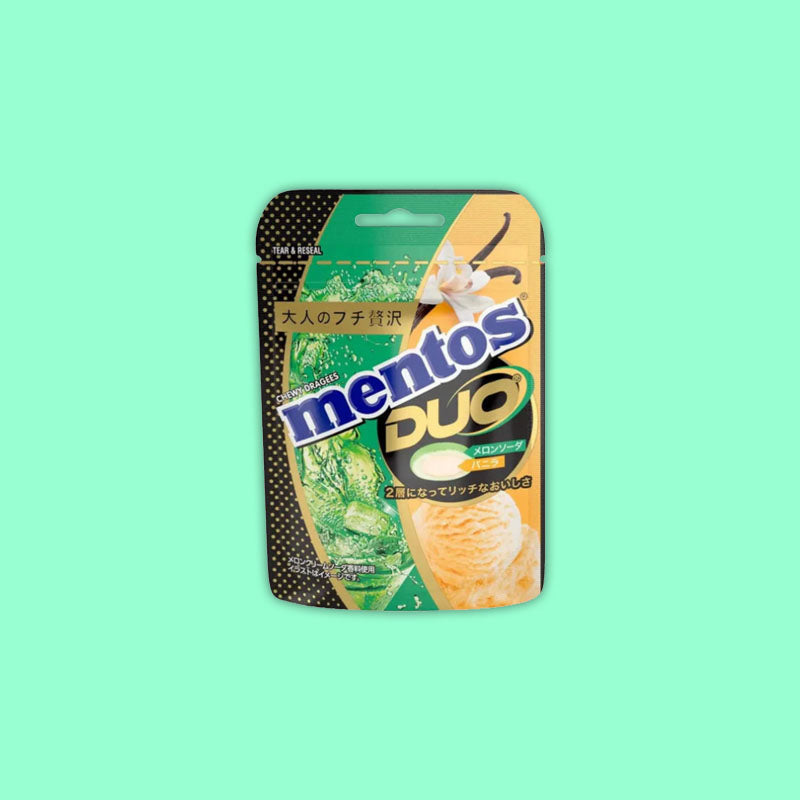 Mentos Duo Candy Melon Soda & Vanila 45g (Japan)