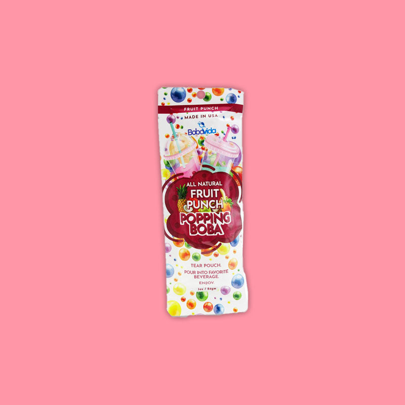Bobavida Popping Boba Fruit Punch 84g (United States)