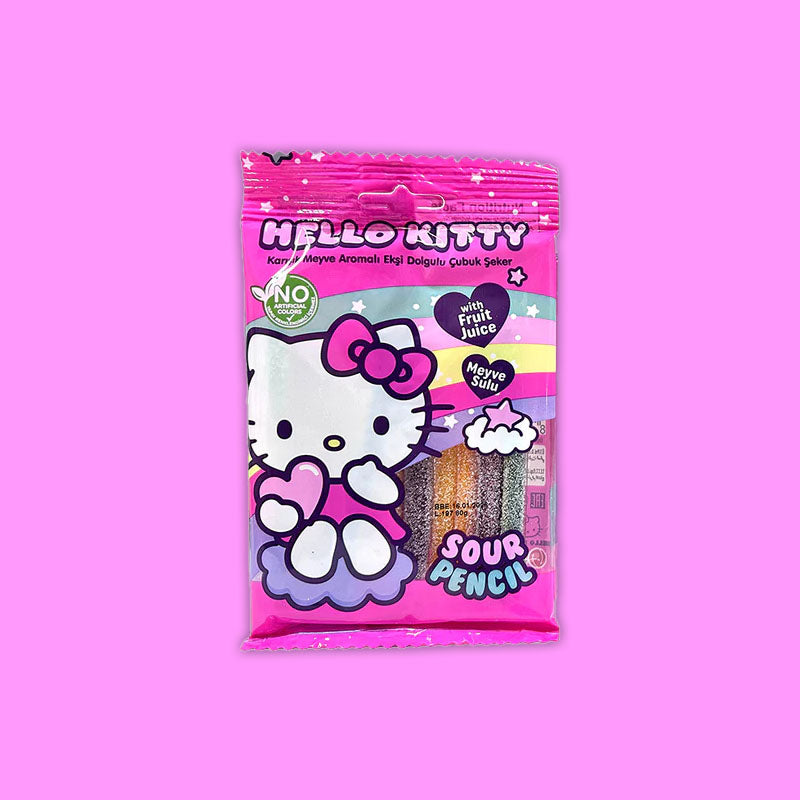Hello Kitty Sour Pencil Candy 80g (Turkey)
