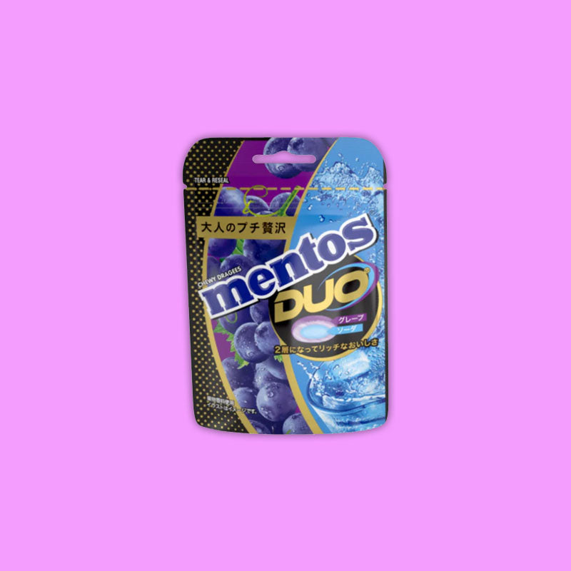 Mentos Duo Candy Grape & Soda 45g (Japan)