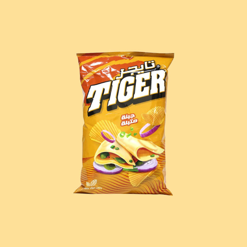 Tiger Chips Crispy Seasoned Cheese 80g (Egypt)