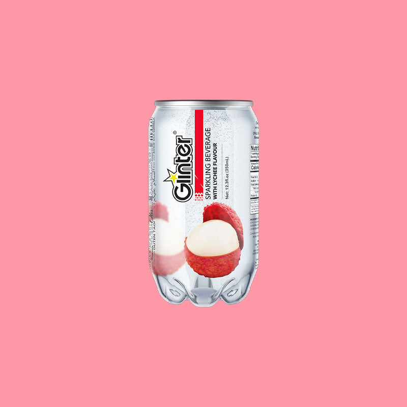 Glinter Sparkling Water Lychee 350ml (Malaysia)