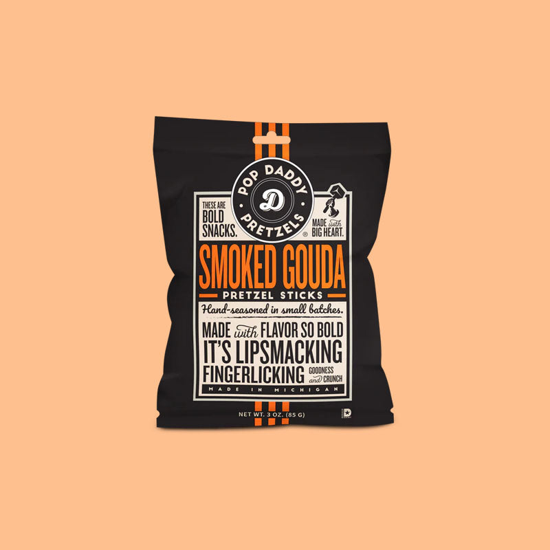 Pop Daddy Pretzels | Smoked Gouda 3oz (USA)