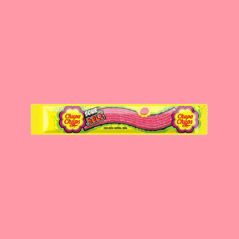 Chupa Chups Sour Belt Strawberry 9g (United Kingdom)