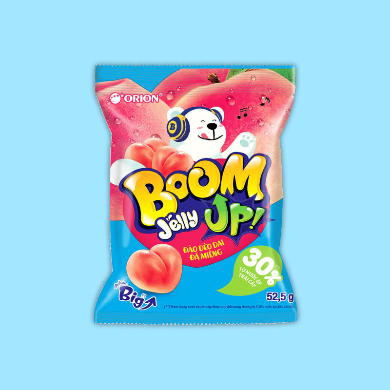 Orion Boom Jelly Gummy Peach 53g (Vietnam)