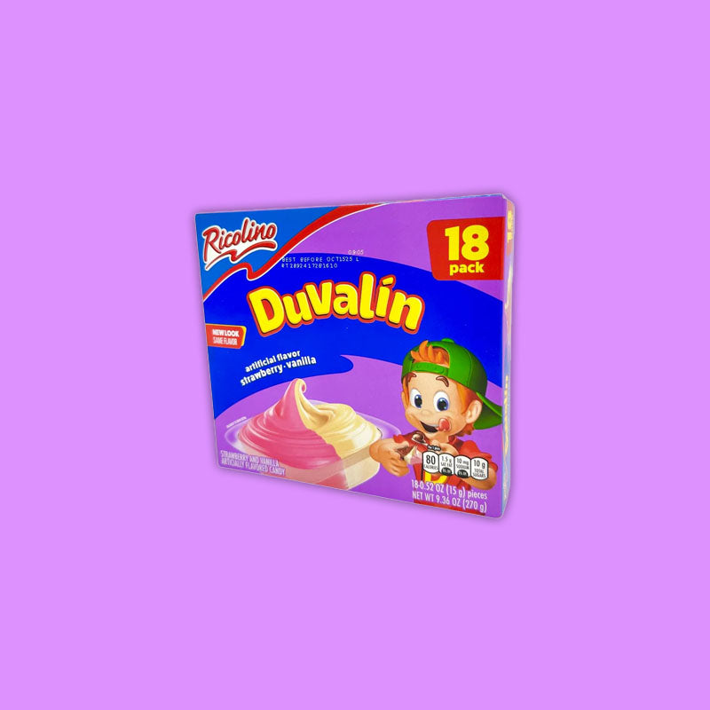 Ricolino Duvalin Strawberry & Vanilla 18pck 15g (Mexico)