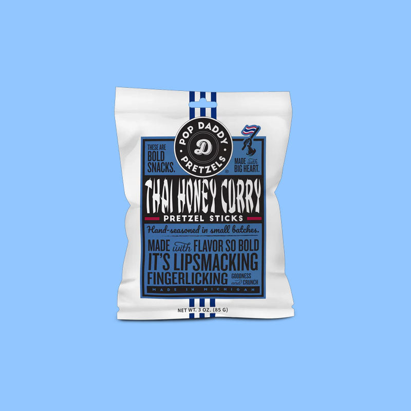 Pop Daddy Pretzels | Thai Honey Curry 3oz (USA)