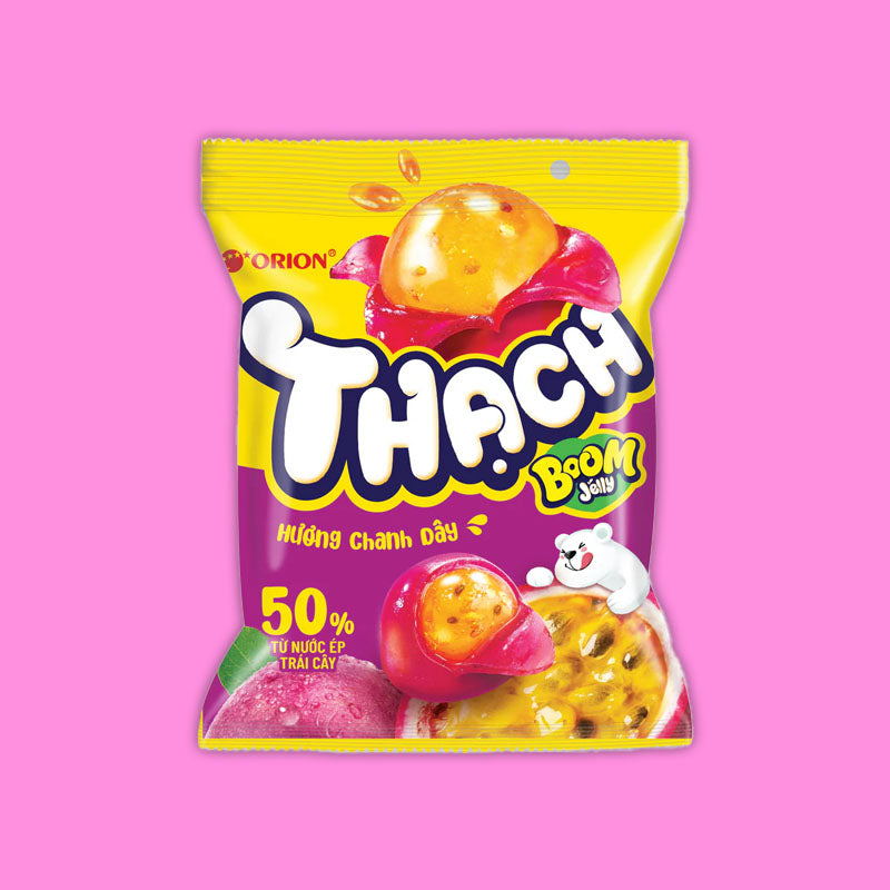 Orion Boom Jelly Gummy Passion Fruit 52g (Vietnam)