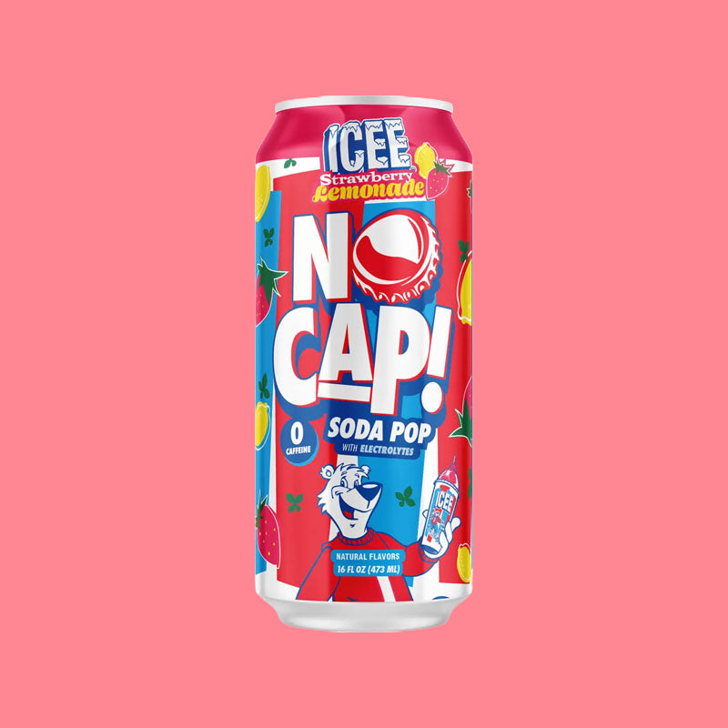 No Cap! Icee Soda Strawberry Lemonade 16oz (USA)