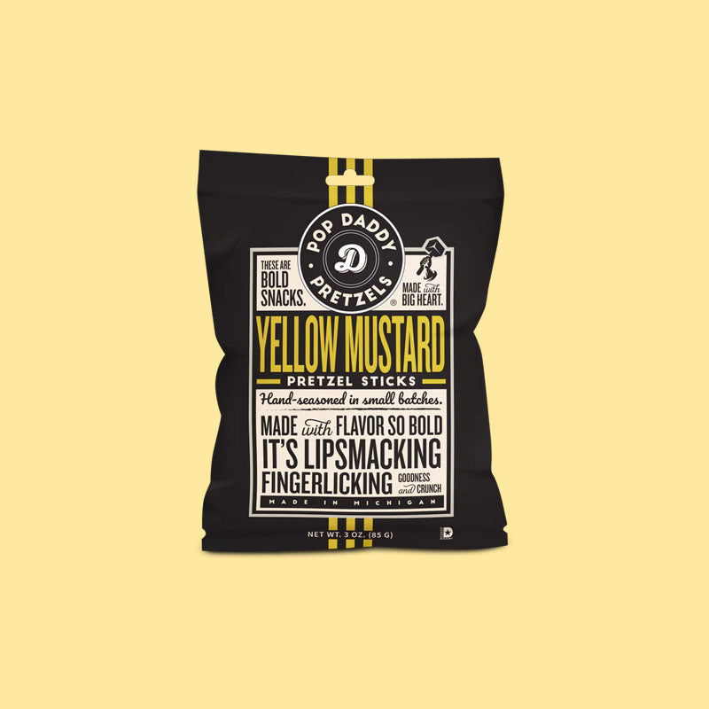Pop Daddy Pretzels | Yellow Mustard 3oz (USA)