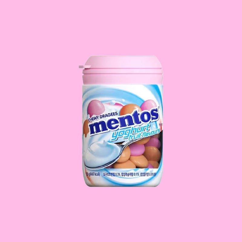 Mentos Dragees Yogurt Fruit Flavors 120g (Korea)