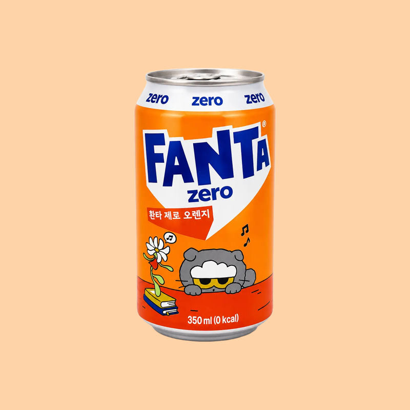 Fanta Orange Zero Sugar Zoa G-Dragon 350ml (Korea)