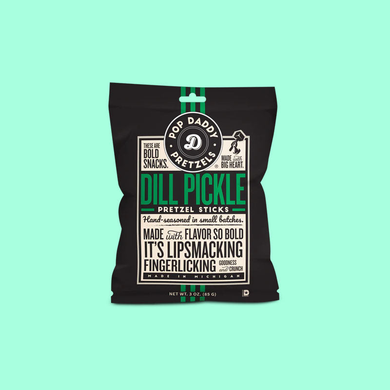 Pop Daddy Pretzels | Dill Pickle 3oz (USA)