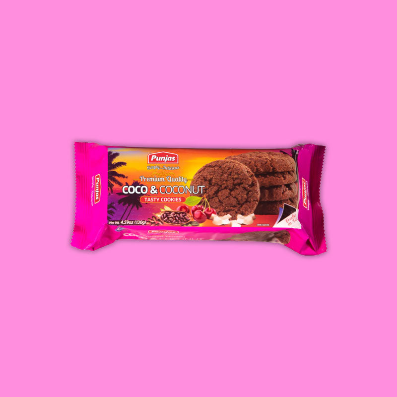 Punjas Coco & Coconut Cookies 130g (Fiji)
