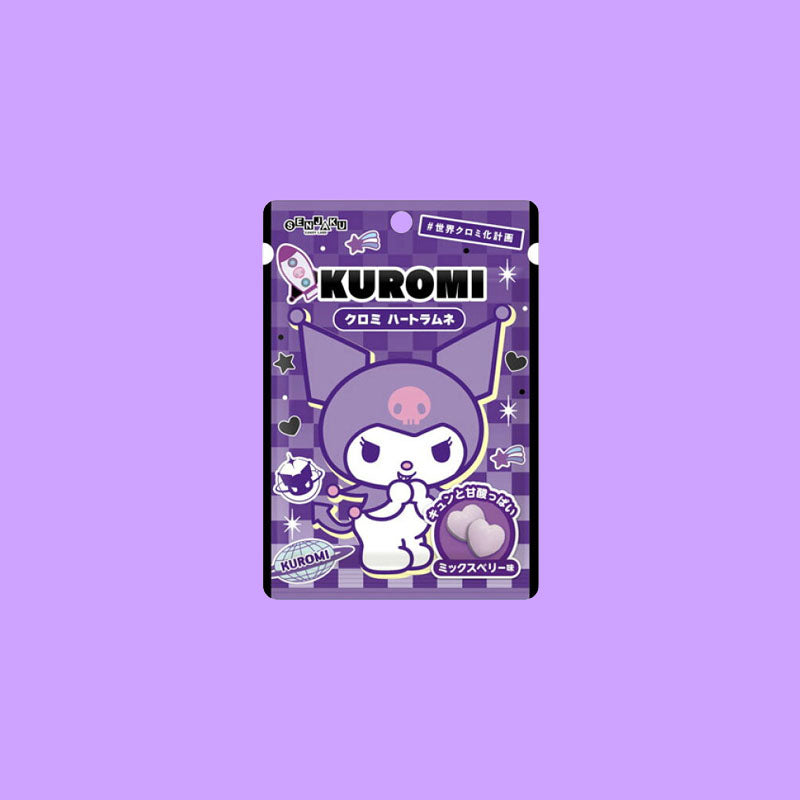 Senjaku Kuromi Heart Shaped Soda Candy 32g (Japan)
