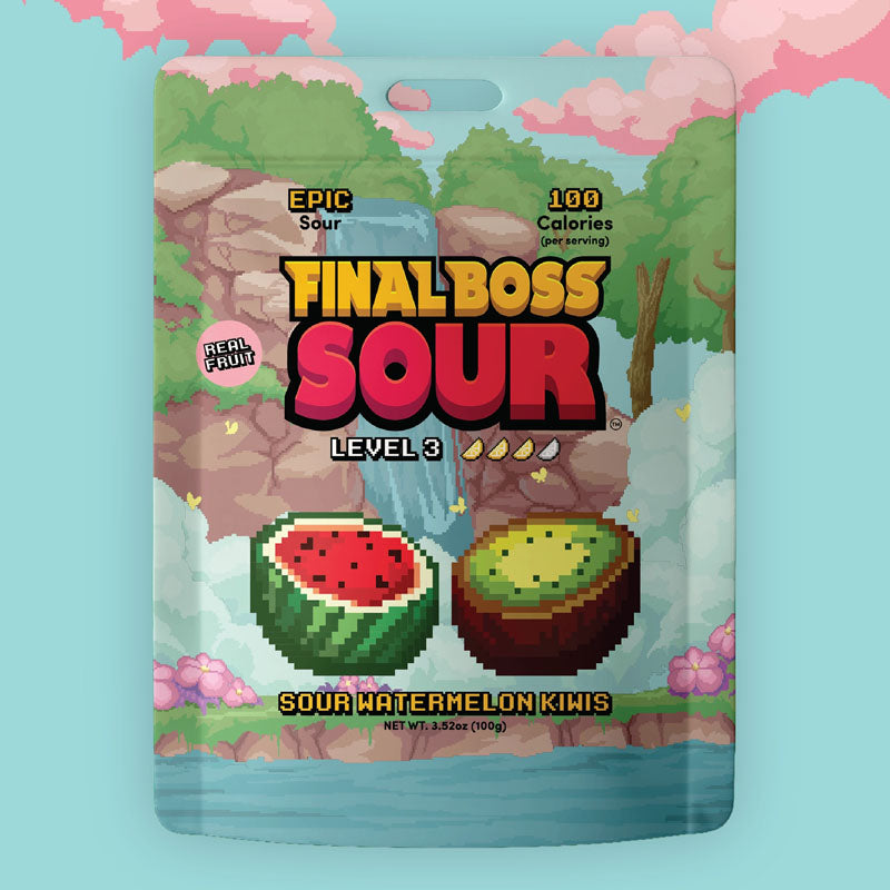 Final Boss Sour | Sour Watermelon Kiwi | Level 3 (100g)