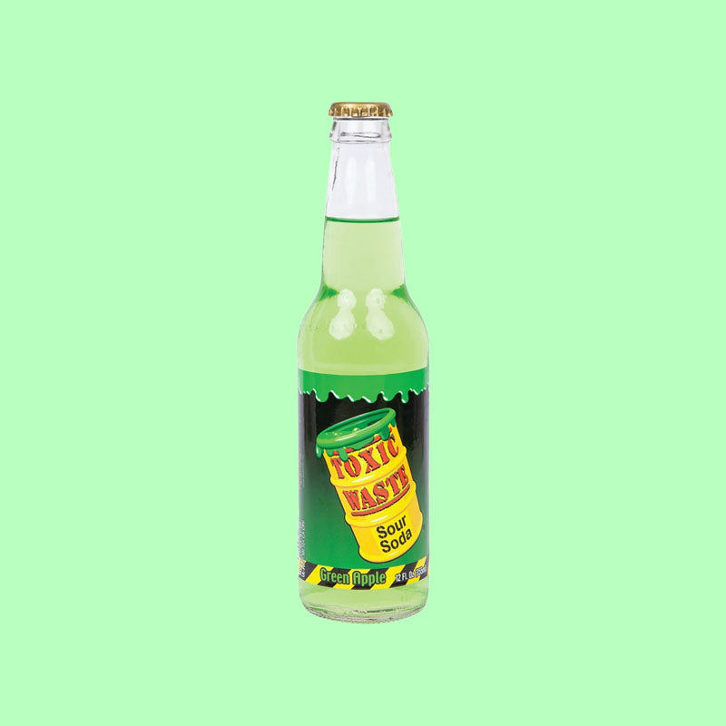 Toxic Waste Soda Green Apple 12oz (USA)
