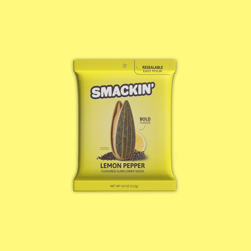 Smackin' Sunflower Seeds Lemon Pepper 4oz (USA)