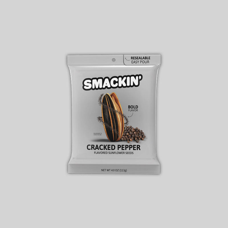 Smackin' Sunflower Seeds Cracked Pepper 4oz (USA)