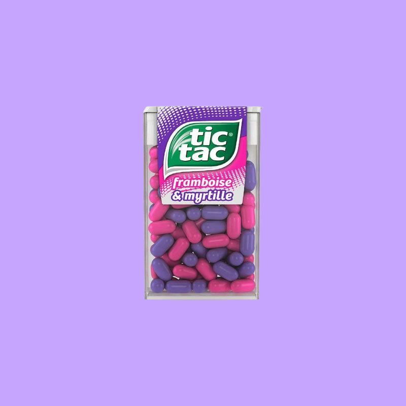 Tic Tac Gouts Myrtille & Framboise 20g (France)