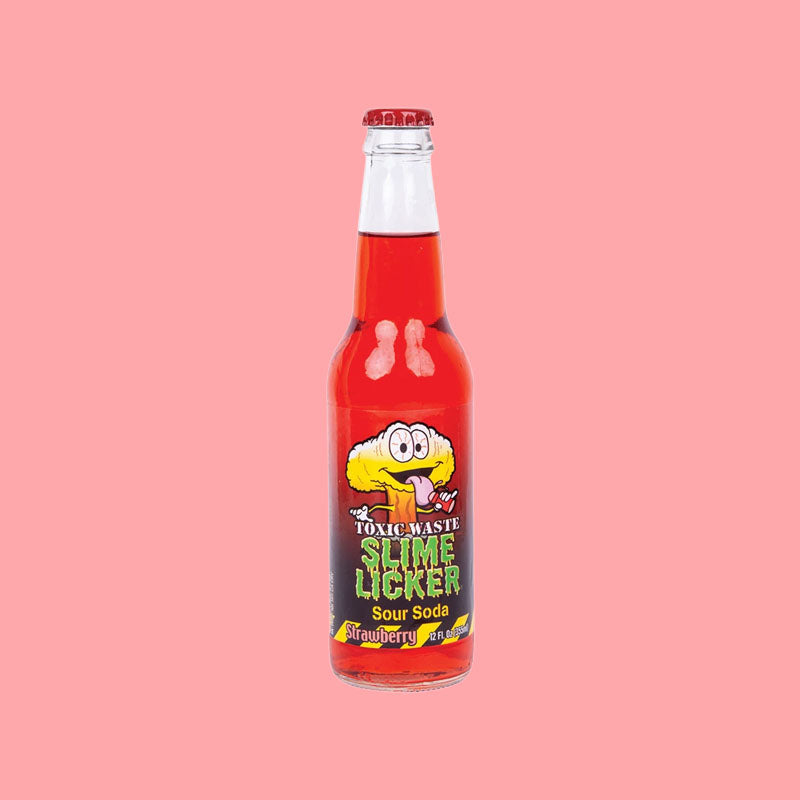 Toxic Waste Slime Licker Soda Strawberry 12oz (USA)