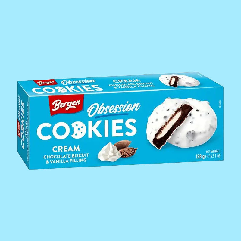 Bergen Cookies Vanilla Cream & Chocolate 128g (Europe)