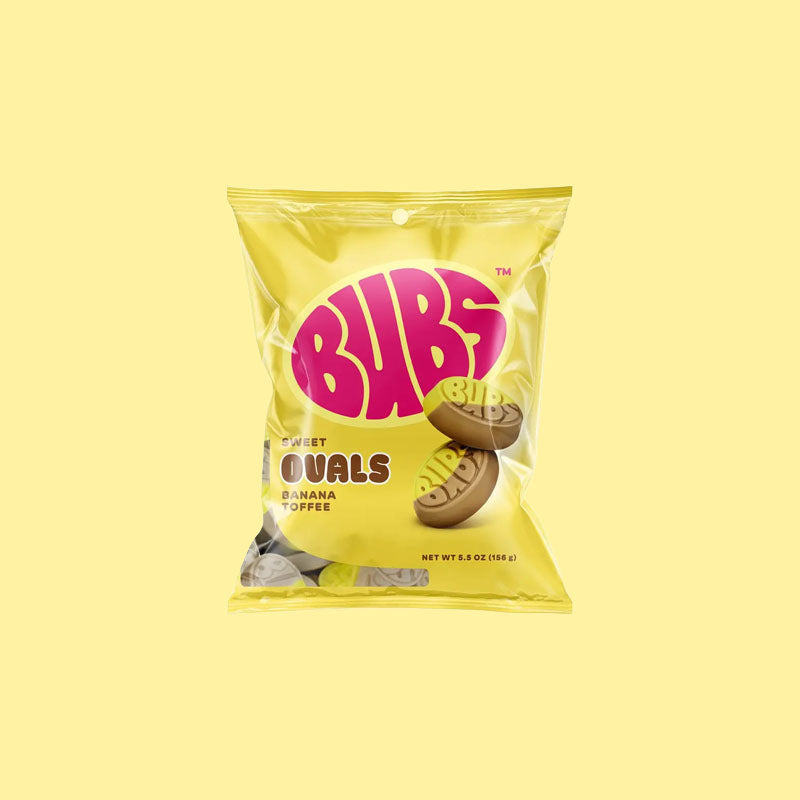 Bubs Ovals Banana Toffee 5.5oz (Mexico)