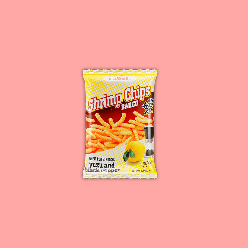 Calbee Shrimp Chips Yuzu & Black Pepper Flavor 3.3oz (Japan)