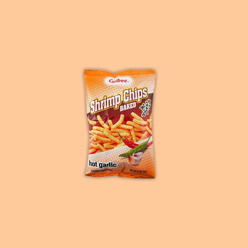 Calbee Shrimp Chips Hot Garlic 3.3oz (Japan)