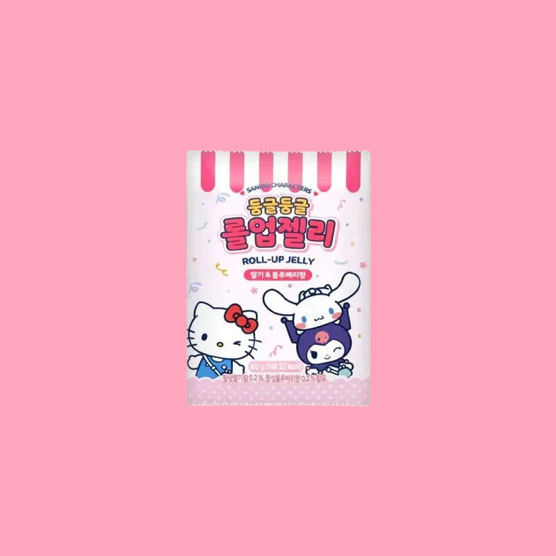 Hello Kitty Fruit Roll Ups Strawberry Blueberry 40g (Japan)