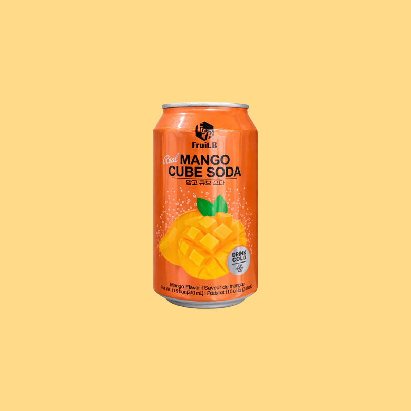 Fruit.B Mango Cube Soda 340ml (Korea)