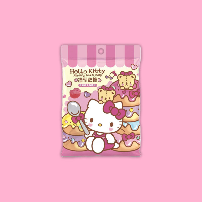 Hello Kitty Shaped Gummy Peach Yogurt 1.1oz (Taiwan)