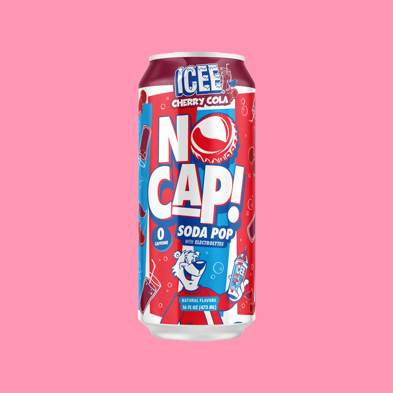 No Cap! Icee Soda Cherry Cola 16oz (USA)