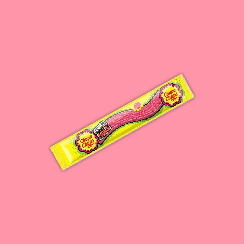 Chupa Chups Sour Belt Strawberry 9g (United Kingdom)