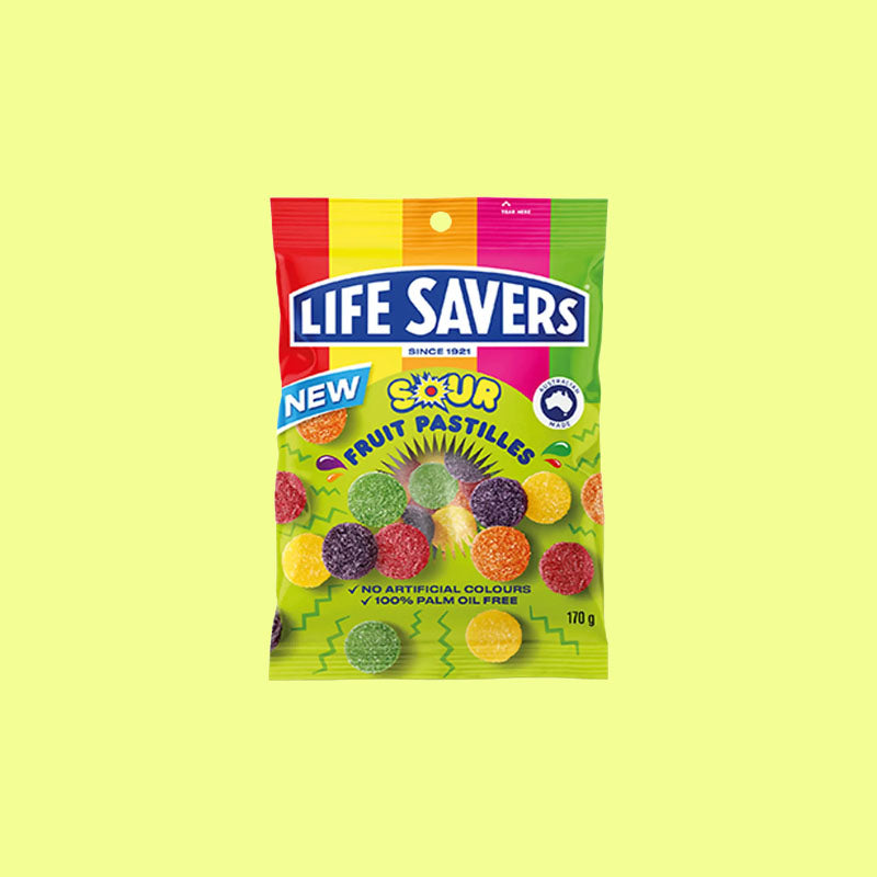 Life Savers Sour Fruit Pastilles 170g (Australia)