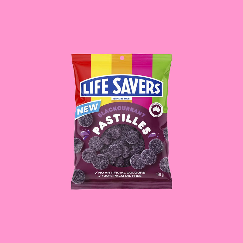 Life Savers Black Currant Pastilles 180G (Australia)