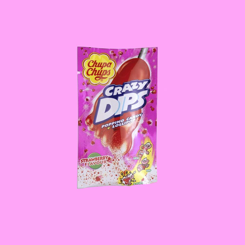 Chupa Chups Crazy Dip Strawberry 14g (Netherlands)