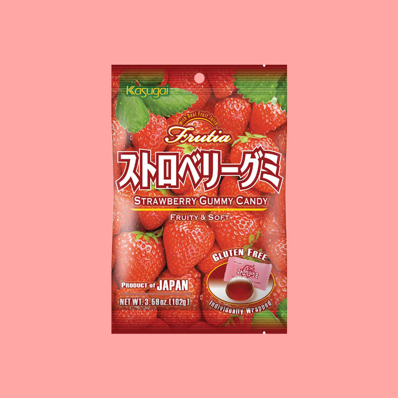 Kasugai Gummy Candy Strawberry 102g (Japan)