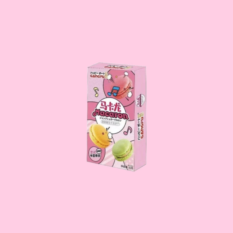 Macaron Popping Candy Strawberry Biscuits 50g (China)