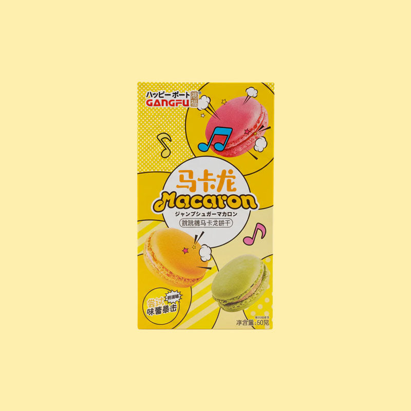 Macaron Popping Candy Creamy Biscuits 50g (China)