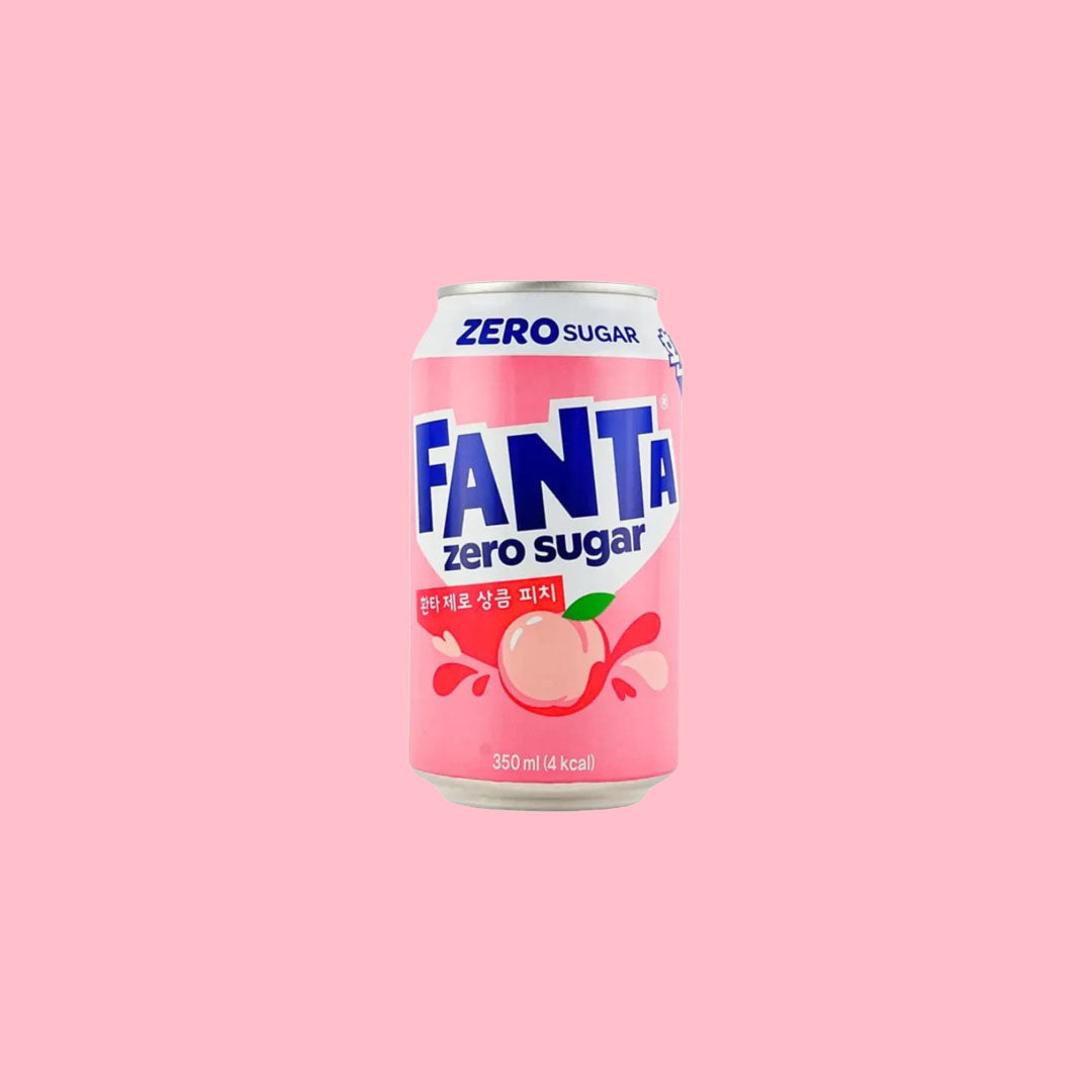 Fanta Zero Sugar Refreshing Peach 350ml (Korea)